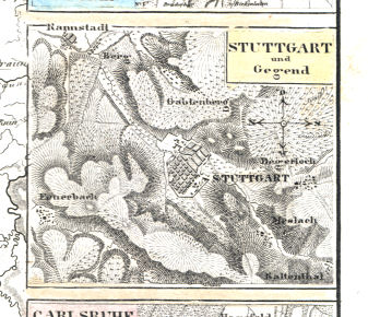 Meyer's Universal-Atlas (1830-1840)
69b. Stuttgart und Gegend