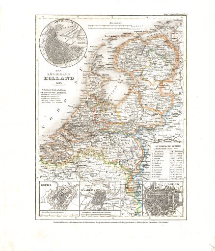 Meyer's Universal-Atlas (1830-1840)
74. Das Königreich Holland (Nº&nbsp;70, 1837)