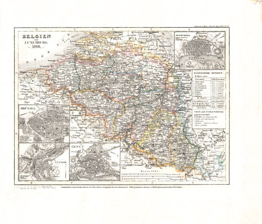 Meyer's Universal-Atlas (1830-1840)
75. Belgien (Nº&nbsp;76, 1838)