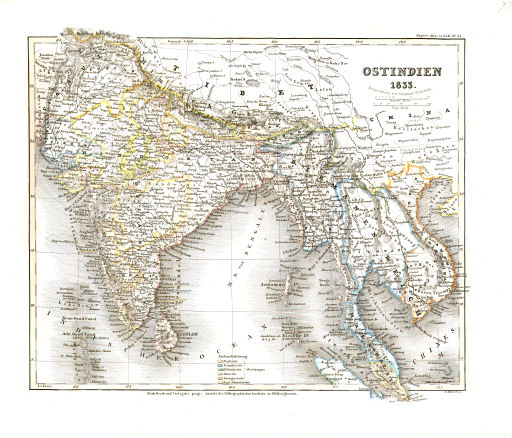 Meyer's Universal-Atlas (1830-1840)
77. Ostindien (Nº&nbsp;33, 1833)