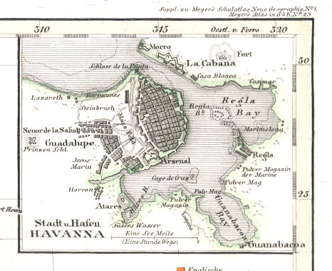 Meyer's Universal-Atlas (1830-1840)
79a. Stadt u. Hafen Havanna