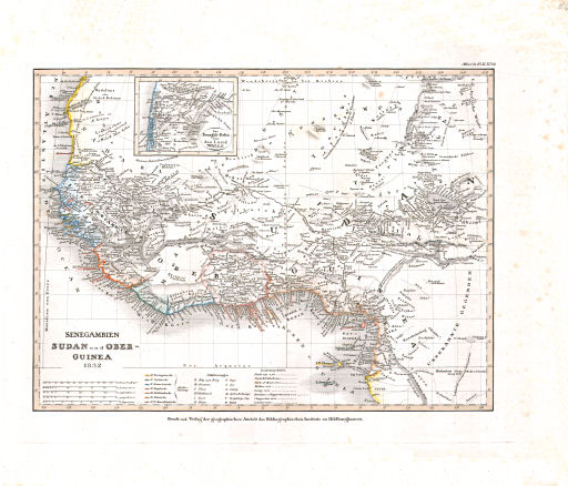 Meyer's Universal-Atlas (1830-1840)
84. Senegambien Sudan und Ober-Guinea (Nº&nbsp;18, 1832)