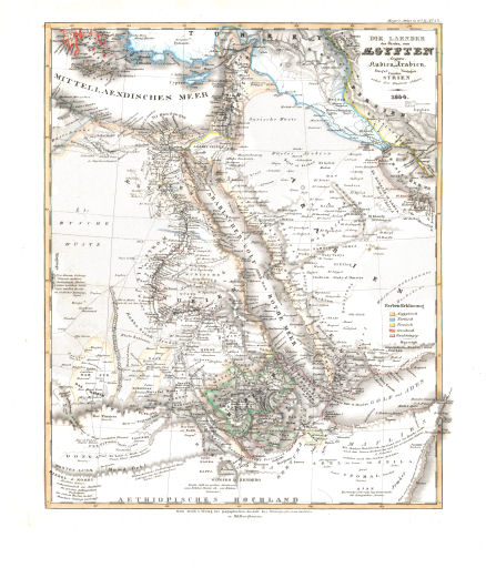 Meyer's Universal-Atlas (1830-1840)
86. Die Laender des Pascha von Aegypten; Aeypten, Nubien, Arabien, Darfur, Cordofan, Candia, Syrien nebst den District Adana (Nº&nbsp;42, 1834)