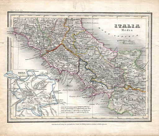 Meyer's Zeitungs-Atlas (1849-1852)
6. Italia Media (Nº&nbsp;71)