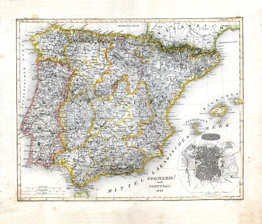 Meyer's Zeitungs-Atlas (1849-1852)
19. Spanien und Portugal (Nº&nbsp;24, 1849)