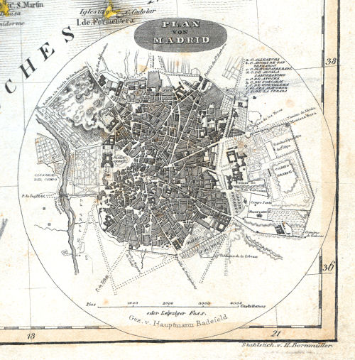 Meyer's Zeitungs-Atlas (1849-1852)
19a. Plan von Madrid
