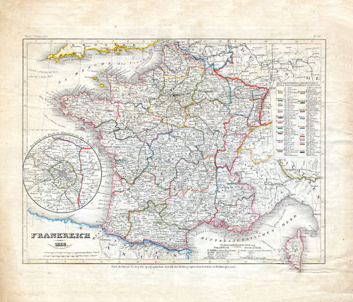 Meyer's Zeitungs-Atlas (1849-1852)
20. Frankreich (Nº&nbsp;49, 1849)