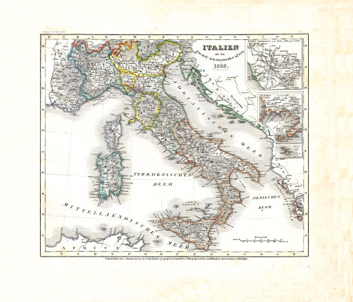 Meyer's Zeitungs-Atlas (1849-1852)
21. Italien mit der Dalmat.-Albanesischen Küste (Nº&nbsp;4, 1849)