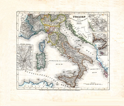 Meyer's Zeitungs-Atlas (1849-1852)
21. Italien mit der Dalmat.-Albanesischen Küste (Nº&nbsp;119, 1852)