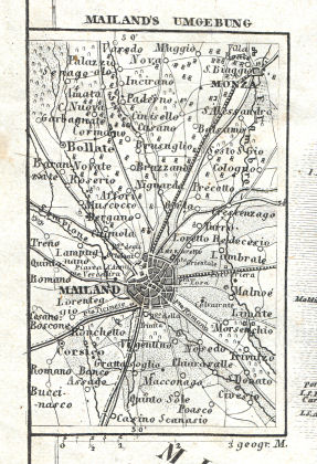 Meyer's Zeitungs-Atlas (1849-1852)
21d. Mailand's Umgebung