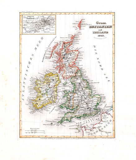 Meyer's Zeitungs-Atlas (1849-1852)
25. Gross-Britanien und Ireland (Nº&nbsp;32, 1849)