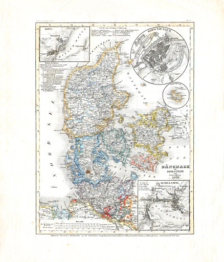 Meyer's Zeitungs-Atlas (1849-1852)
29. Dänemark mit Holstein und Lauenburg (Nº&nbsp;2, 1849)
