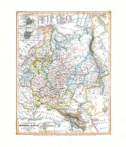 Meyer's Zeitungs-Atlas (1849-1852)
33. Das Europäische Russland nebst den asiatischen Provinzen diesseits des Ural (Nº&nbsp;7, 1849)