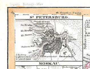 Meyer's Zeitungs-Atlas (1849-1852)
33a. St. Petersburg