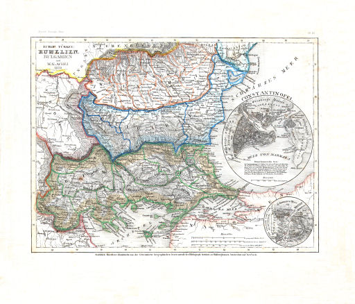 Meyer's Zeitungs-Atlas (1849-1852)
38. Europ. Türkei: Rumelien, Bulgarien und Walachei (Nº&nbsp;85, 1850)