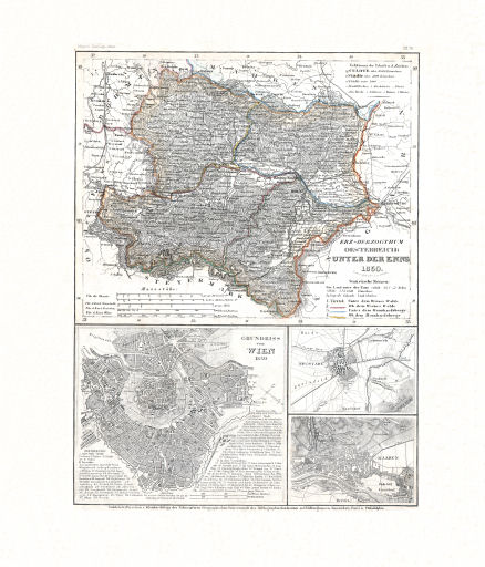 Meyer's Zeitungs-Atlas (1849-1852)
44. Erz-Herzogthum Oesterreich: unter der Enns (Nº&nbsp;79, 1850)