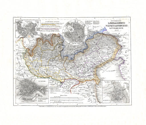 Meyer's Zeitungs-Atlas (1849-1852)
48. Österreich: Lombardisch-Venetianisches Königreich (Nº&nbsp;8, 1849)