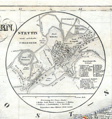 Meyer's Zeitungs-Atlas (1849-1852)
58b. Stettin und nächste Umgegend