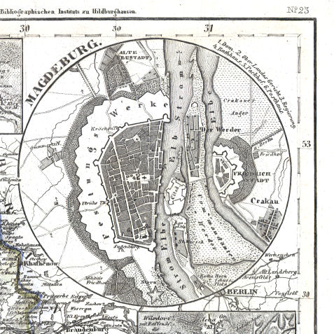 Meyer's Zeitungs-Atlas (1849-1852)
60h. Magdeburg