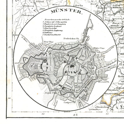Meyer's Zeitungs-Atlas (1849-1852)
61c. Münster
