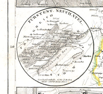 Meyer's Zeitungs-Atlas (1849-1852)
63c. Fürstent. Neuchatel