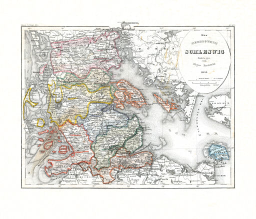 Meyer's Zeitungs-Atlas (1849-1852)
64. Das Herzogthum Schleswig (Nº&nbsp;108, 1851)