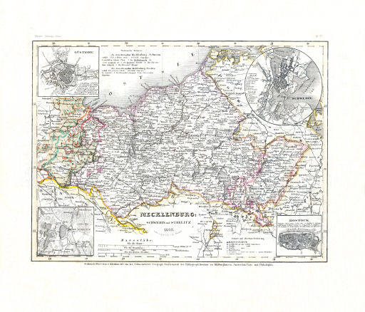 Meyer's Zeitungs-Atlas (1849-1852)
66. Mecklenburg Schwerin und Strelitz (Nº&nbsp;37, 1849)