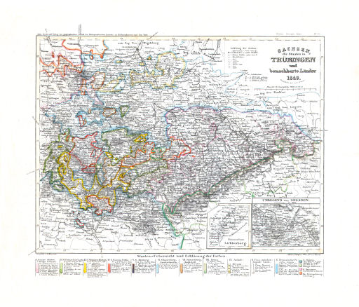 Meyer's Zeitungs-Atlas (1849-1852)
67. Sachsen, die Staaten in Thüringen und benachbarte Länder (Nº&nbsp;20, 1849)