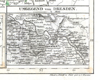 Meyer's Zeitungs-Atlas (1849-1852)
67b. Umgebung von Dresden