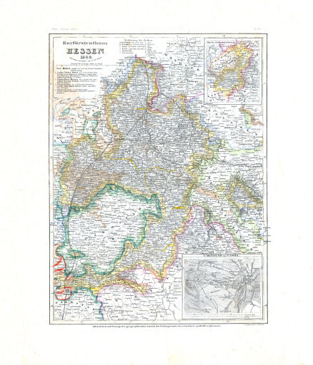 Meyer's Zeitungs-Atlas (1849-1852)
68. Kurfürstenthum Hessen (Nº&nbsp;35, 1849)