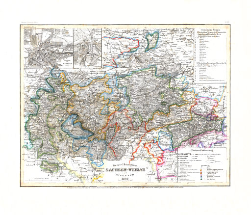 Meyer's Zeitungs-Atlas (1849-1852)
74. Gross-Herzogthum Sachsen-Weimar und Eisenach (Nº&nbsp;25, 1849)