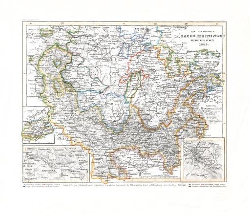 Meyer's Zeitungs-Atlas (1849-1852)
75. Das Herzogthum Sachs. Meiningen Hildburghausen (Nº&nbsp;62, 1849)
