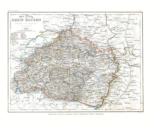 Meyer's Zeitungs-Atlas (1849-1852)
79. Die Pfalz oder Rhein Bayern (Nº&nbsp;123, 1852)