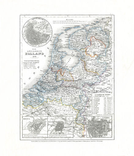 Meyer's Zeitungs-Atlas (1849-1852)
81. Das Königreich Holland (Nº&nbsp;6, 1849)