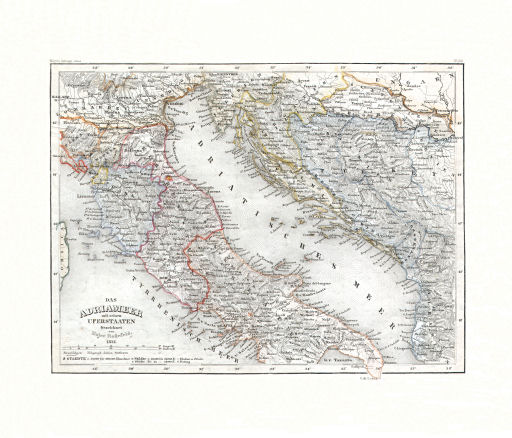 Meyer's Zeitungs-Atlas (1849-1852)
84. Das Adriameer mit seinen Uferstaaten (Nº&nbsp;122, 1852)