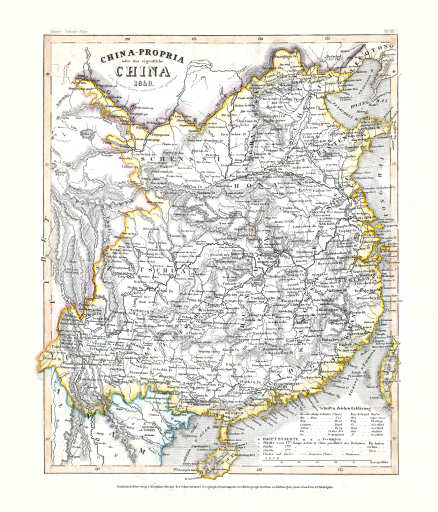 Meyer's Zeitungs-Atlas (1849-1852)
85. China-Propria oder das eigentliche China (Nº&nbsp;43, 1849)