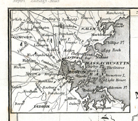 Meyer's Zeitungs-Atlas (1849-1852)
91a. Boston