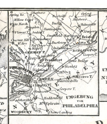 Meyer's Zeitungs-Atlas (1849-1852)
92b. Umgebung von Philadelphia