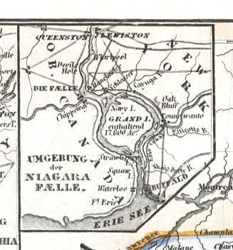Meyer's Zeitungs-Atlas (1849-1852)
92c. Umgebung der Niagara Faelle