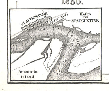 Meyer's Zeitungs-Atlas (1849-1852)
93a. Hafen von St. Augustine
