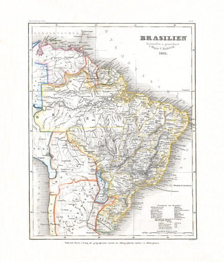 Meyer's Zeitungs-Atlas (1849-1852)
100. Brasilien (Nº&nbsp;107, 1851)