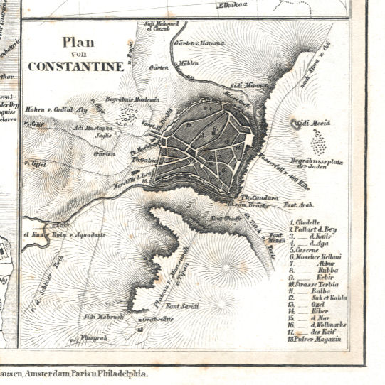 Meyer's Zeitungs-Atlas (1849-1852)
103c. Plan von Constantine