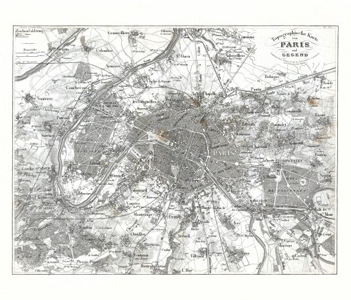 Meyer's Zeitungs-Atlas (1849-1852)
107. Topographische Karte von Paris und Gegend (Nº&nbsp;103)