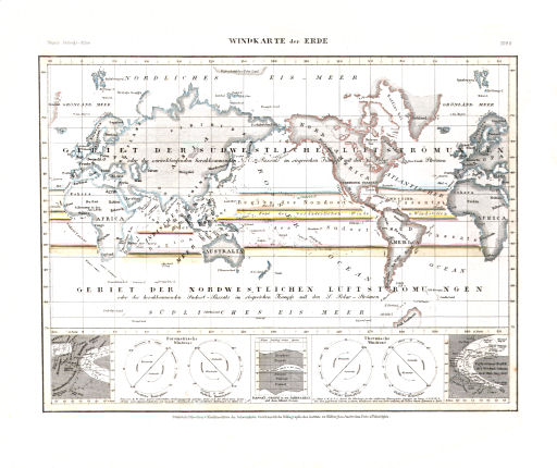 Meyer's Zeitungs-Atlas (1849-1852)
111. Windkarte der Erde (Nº&nbsp;89)