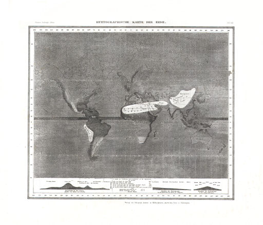 Meyer's Zeitungs-Atlas (1849-1852)
112. Hyetographische Karte der Erde (Nº&nbsp;90)