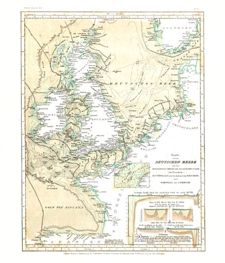 Meyer's Zeitungs-Atlas (1849-1852)
121. Karte von dem Deutschen Meere (Nº&nbsp;97)