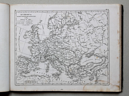 Brockhaus, Bilder-Atlas Conversations-Lexikon, II, 1856
409 (14). Europa vor der französischen Revolution (1789)