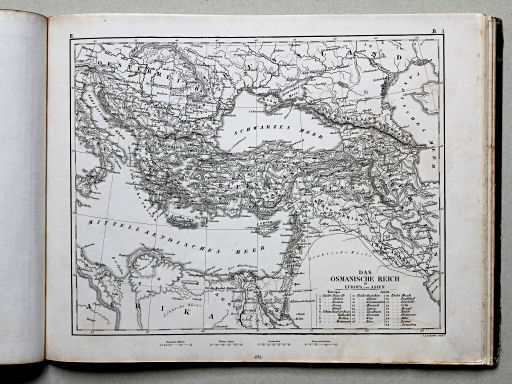 Brockhaus, Bilder-Atlas Conversations-Lexikon, II, 1856
284 (24). Das Osmanische Reich in Europa und Asien
