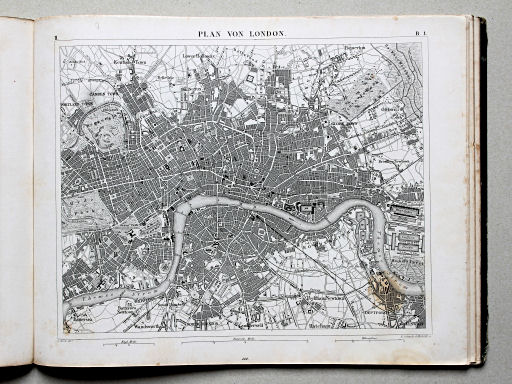 Brockhaus, Bilder-Atlas Conversations-Lexikon, II, 1856
212 (33). Plan von London