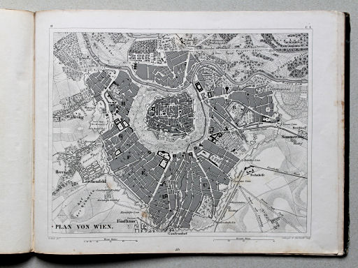 Brockhaus, Bilder-Atlas Conversations-Lexikon, II, 1856
481 (39). Plan von Wien